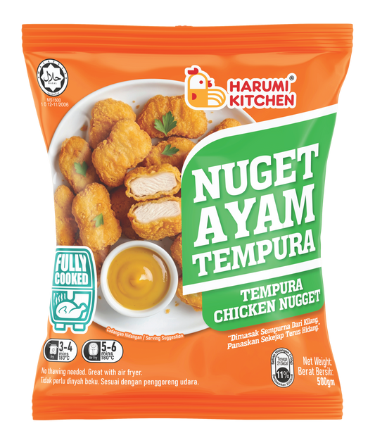 Nuget Ayam Tempura/Tempura Chicken Nugget (500gm) Harumi Kitchen Fully Cooked