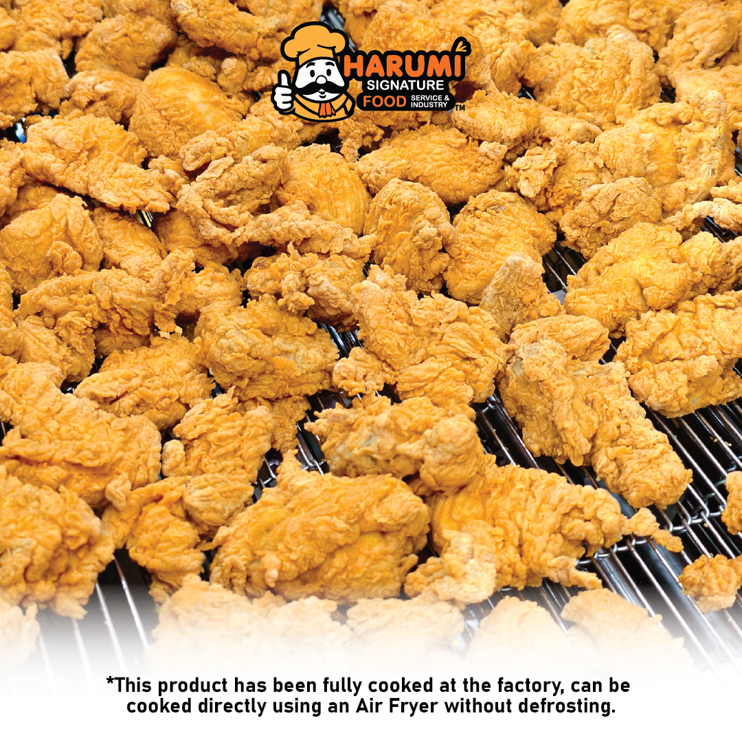 Spicy Crispy Fried Chicken/Ayam Goreng Rangup Pedas (1kg) Harumi Signature Fully Cooked
