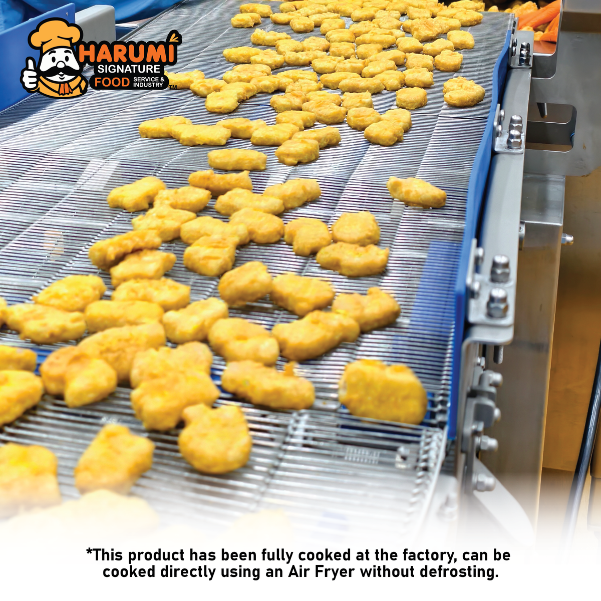 Tempura Chicken Nugget/Nuget Ayam Tempura (1kg) Harumi Signature Fully Cooked