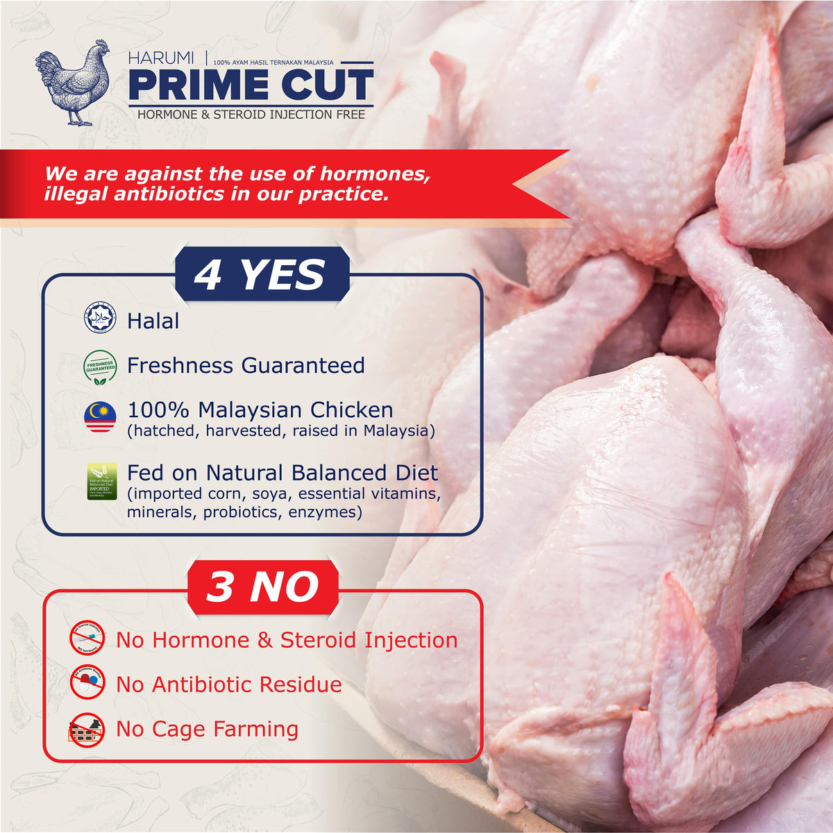 Kepak Ayam Tengah/Chicken Mid Wings (400gm) Prime Cut