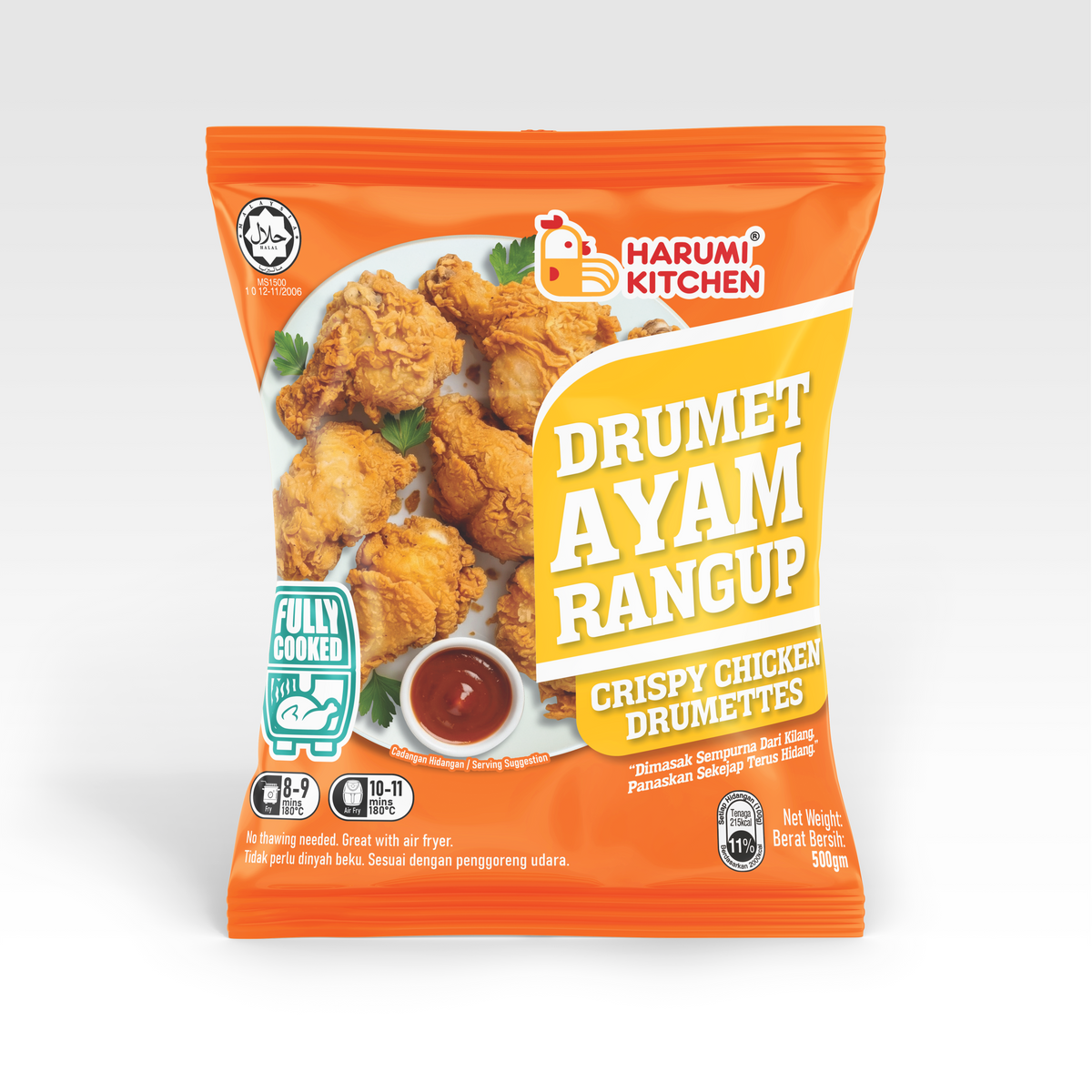 Drumet Ayam Rangup/Crispy Chicken Drumettes (500gm) Harumi Kitchen Fully Cooked