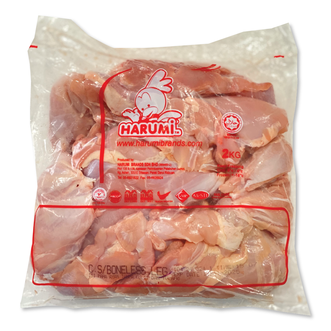 Isi Paha Ayam Tanpa Kulit & Tulang/Skinless Boneless Leg (12kg/ctn)