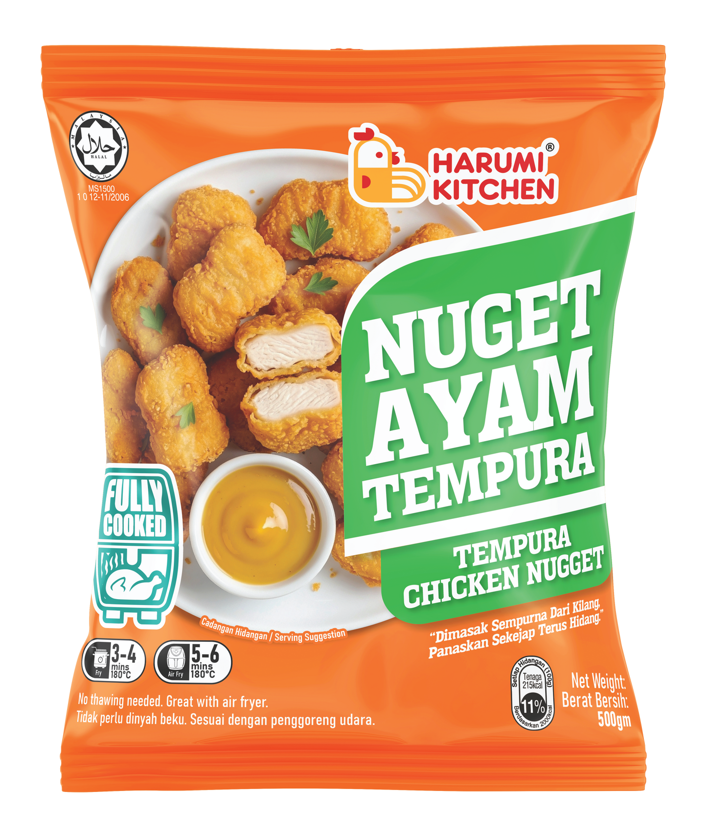 Nuget Ayam Tempura/Tempura Chicken Nugget (500gm) Harumi Kitchen Fully Cooked